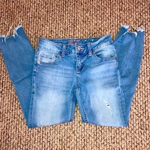 Girl’s Justice size 10 Mid Rise Super Skinny Jeans